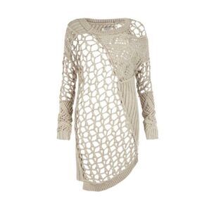 All Saints Hand Crochet Summer Court dress in Sand sz 4 US 8 UK